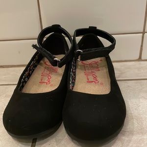 Jellypop Lil Samantha toddler black dress shoes